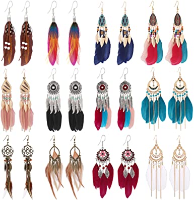 Bohemian Feather Jewelry